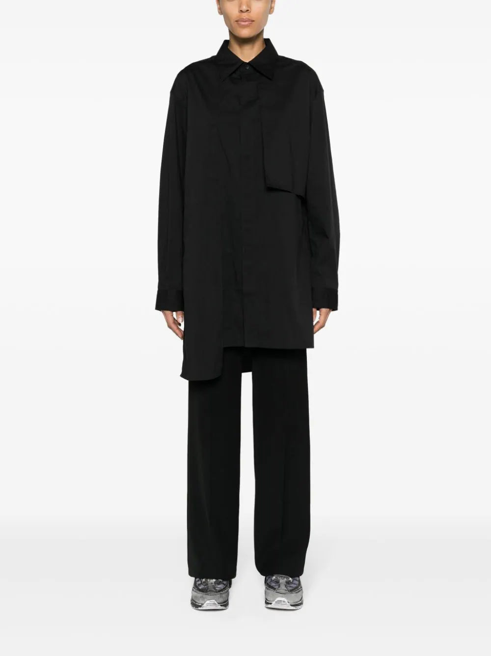 Y-3  layered poplin shirt