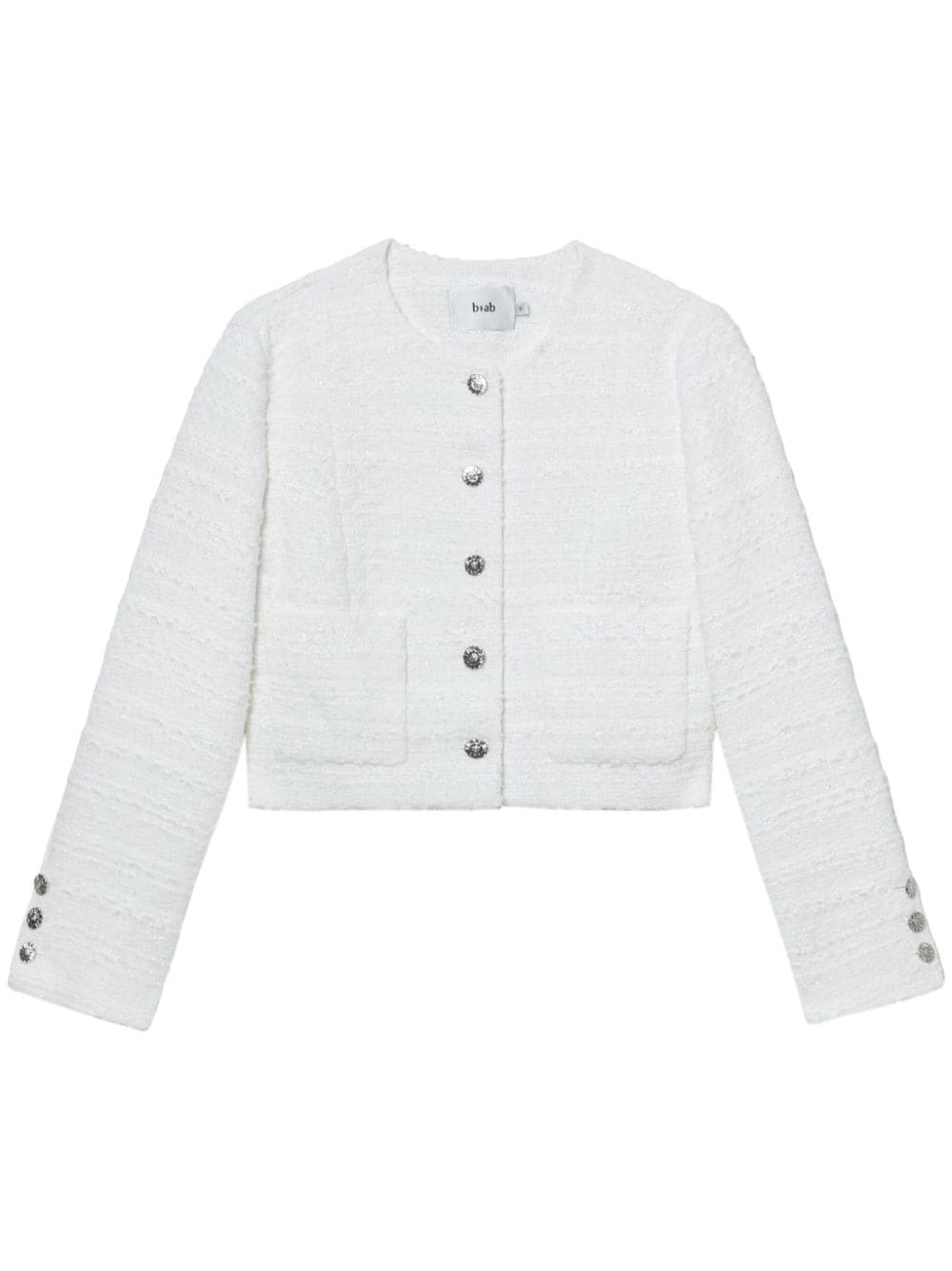 b+ab  tweed button-up jacket