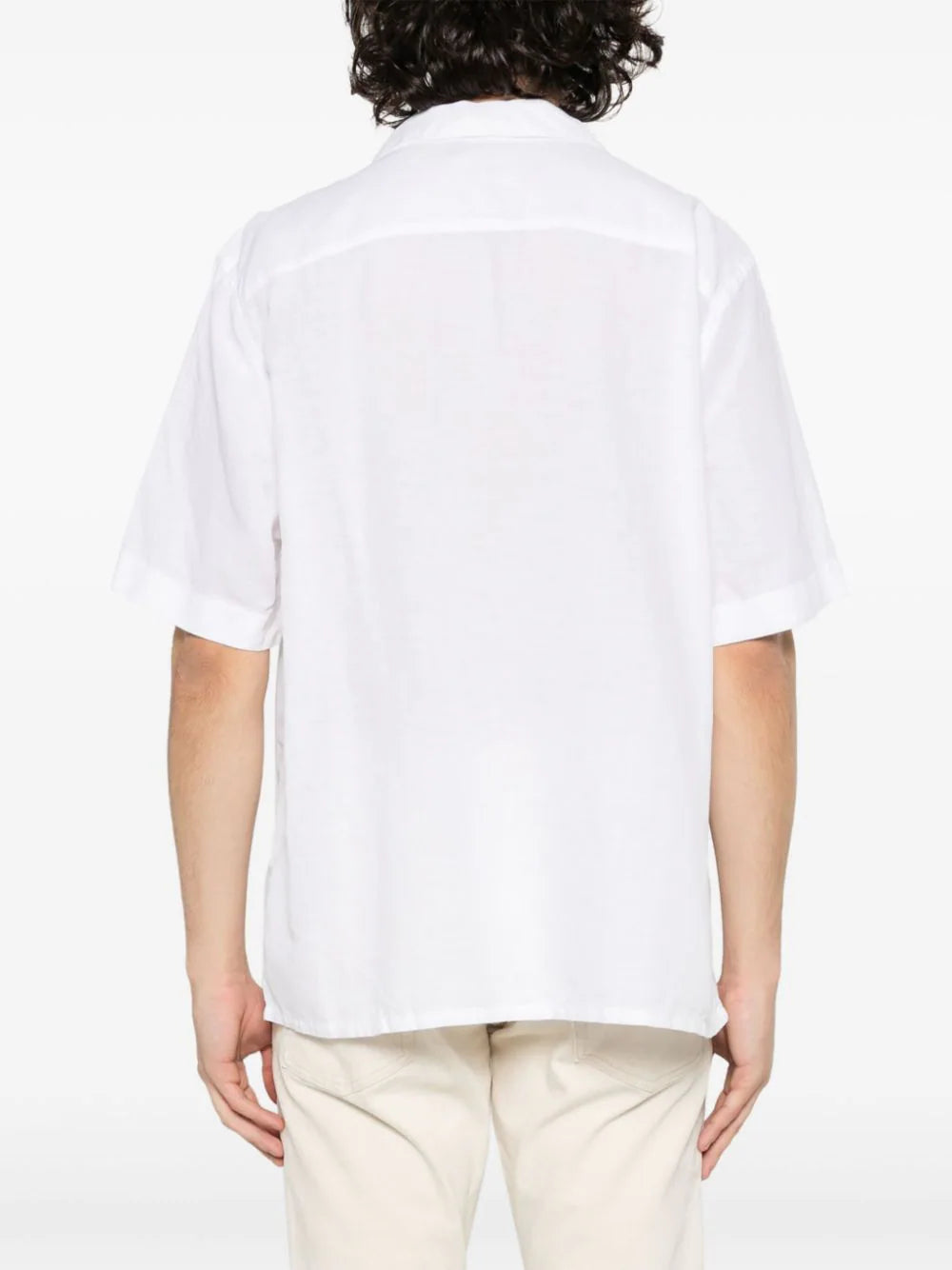 Calvin Klein  monogram-embroidered short-sleeves shirt