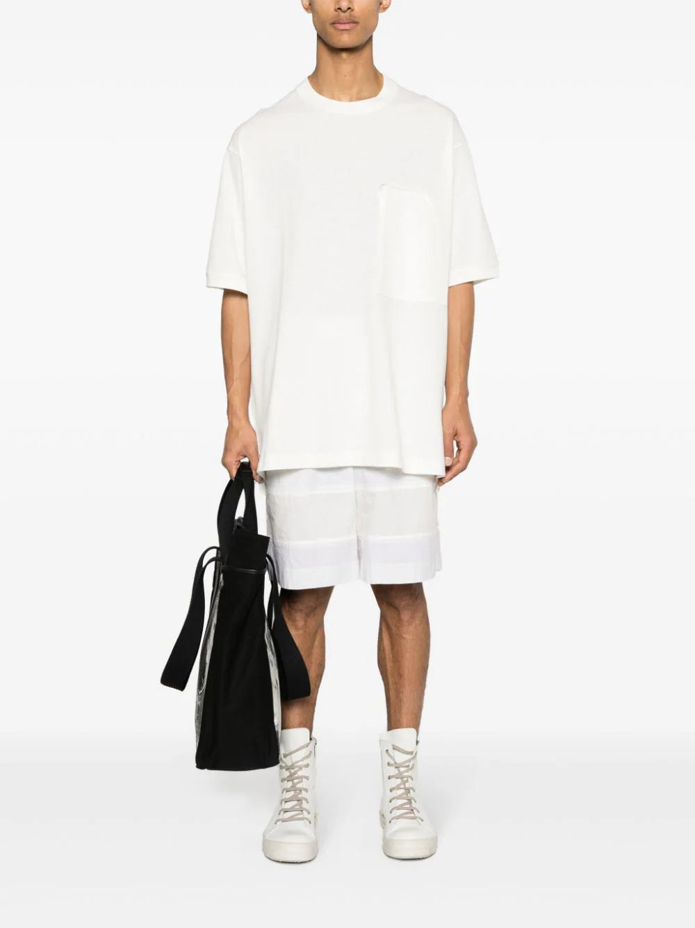 Y-3 patch-pocket cotton T-shirt
