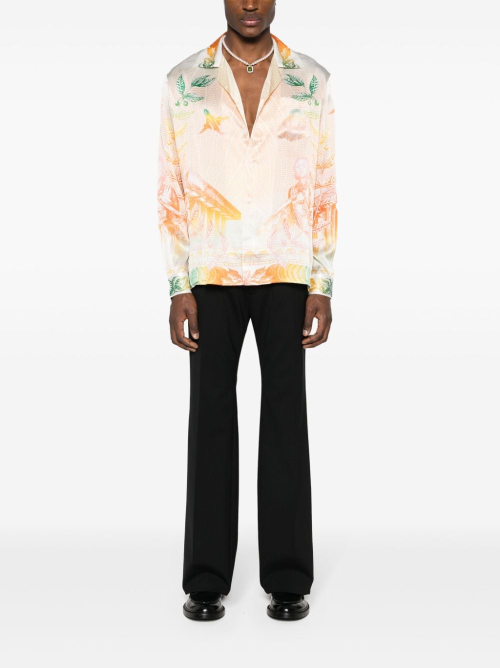 Casablanca La Monnaie silk shirt