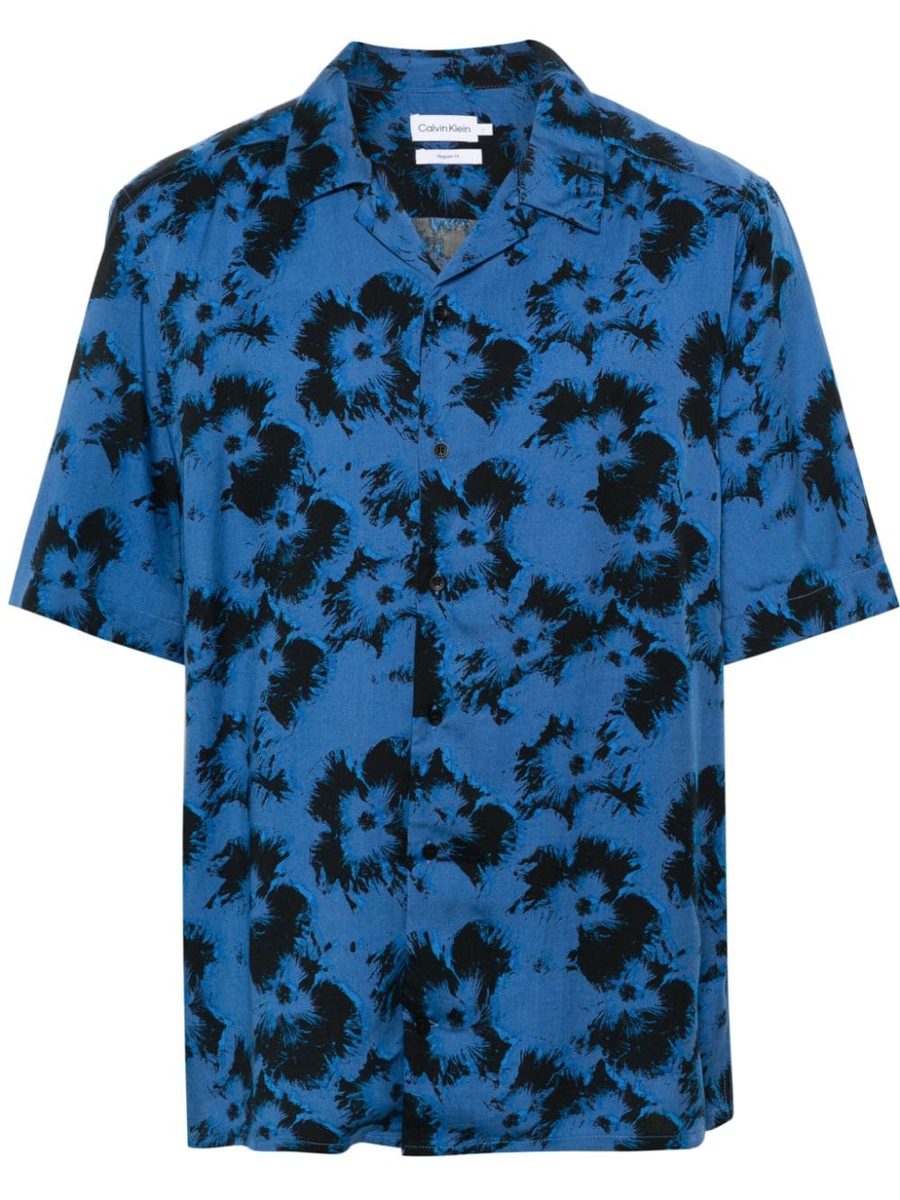 Calvin Klein  floral-print lyocell shirt