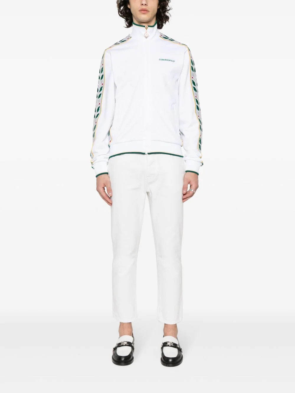 Casablanca Laurel logo-embroidered jacket