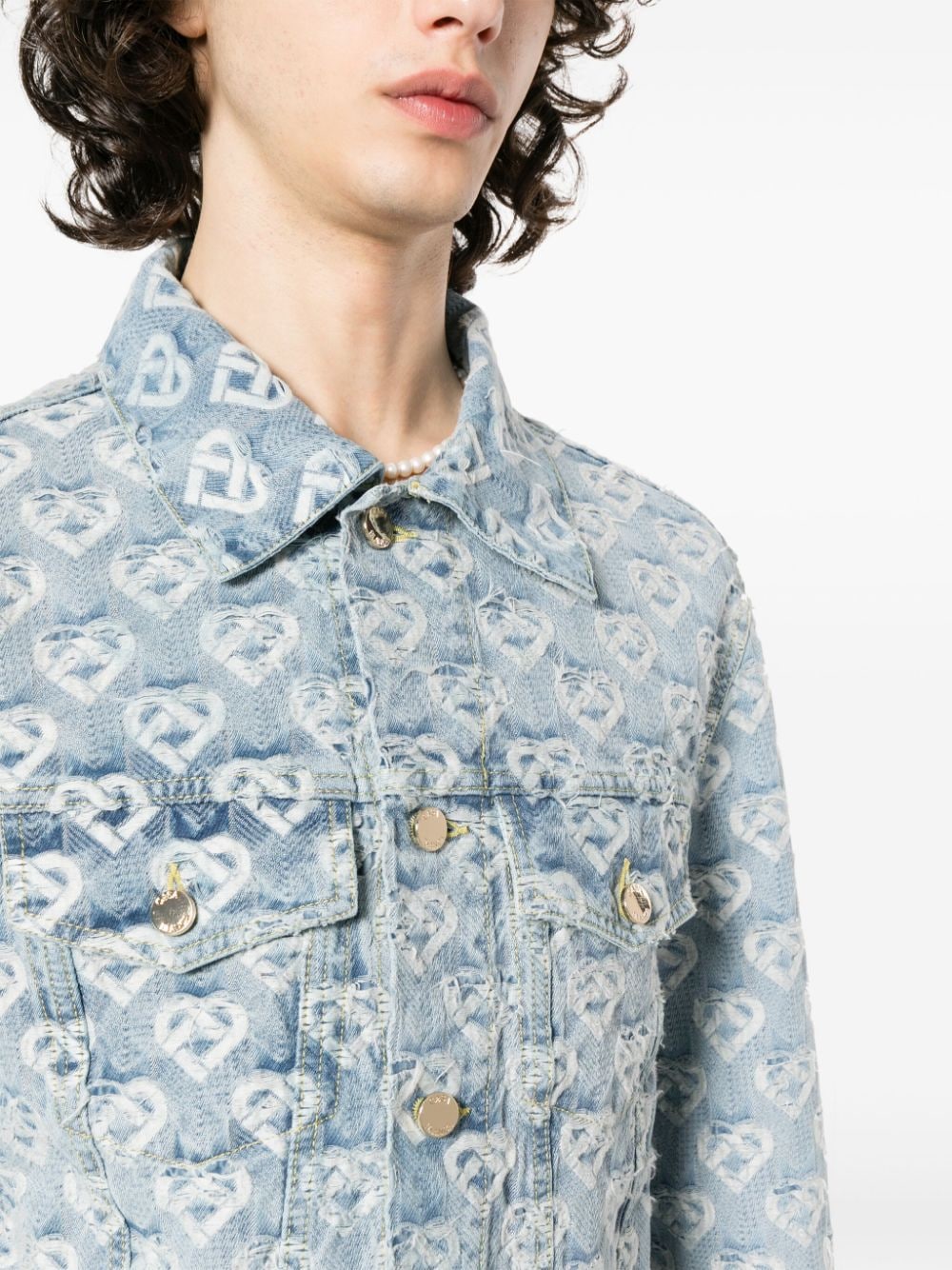 Casablanca jaquard denim jacket