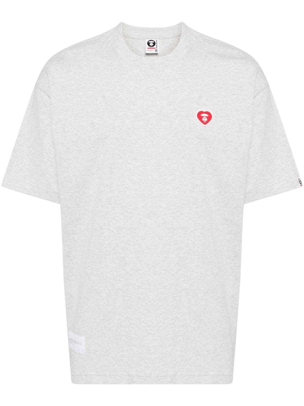 AAPE BY *A BATHING APE®  logo-appliqué cotton T-shirt