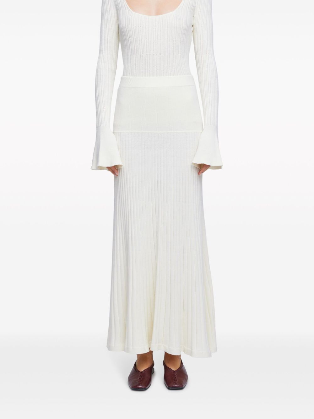 Anna Quan  Amber ribbed-knit maxi skirt