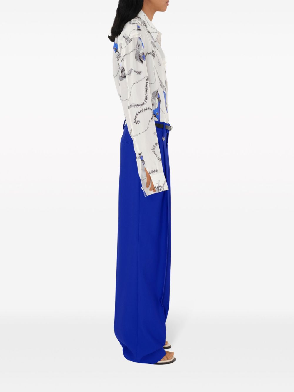 Burberry wool tailored trousers - Image 3
