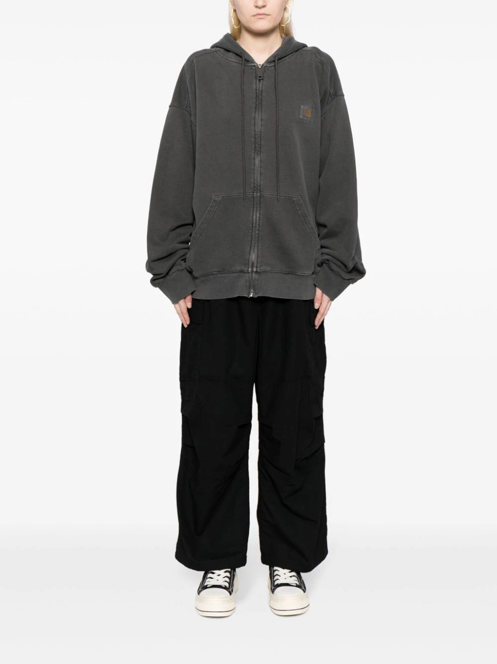 Carhartt WIP  logo-appliqué zip-up hoodie