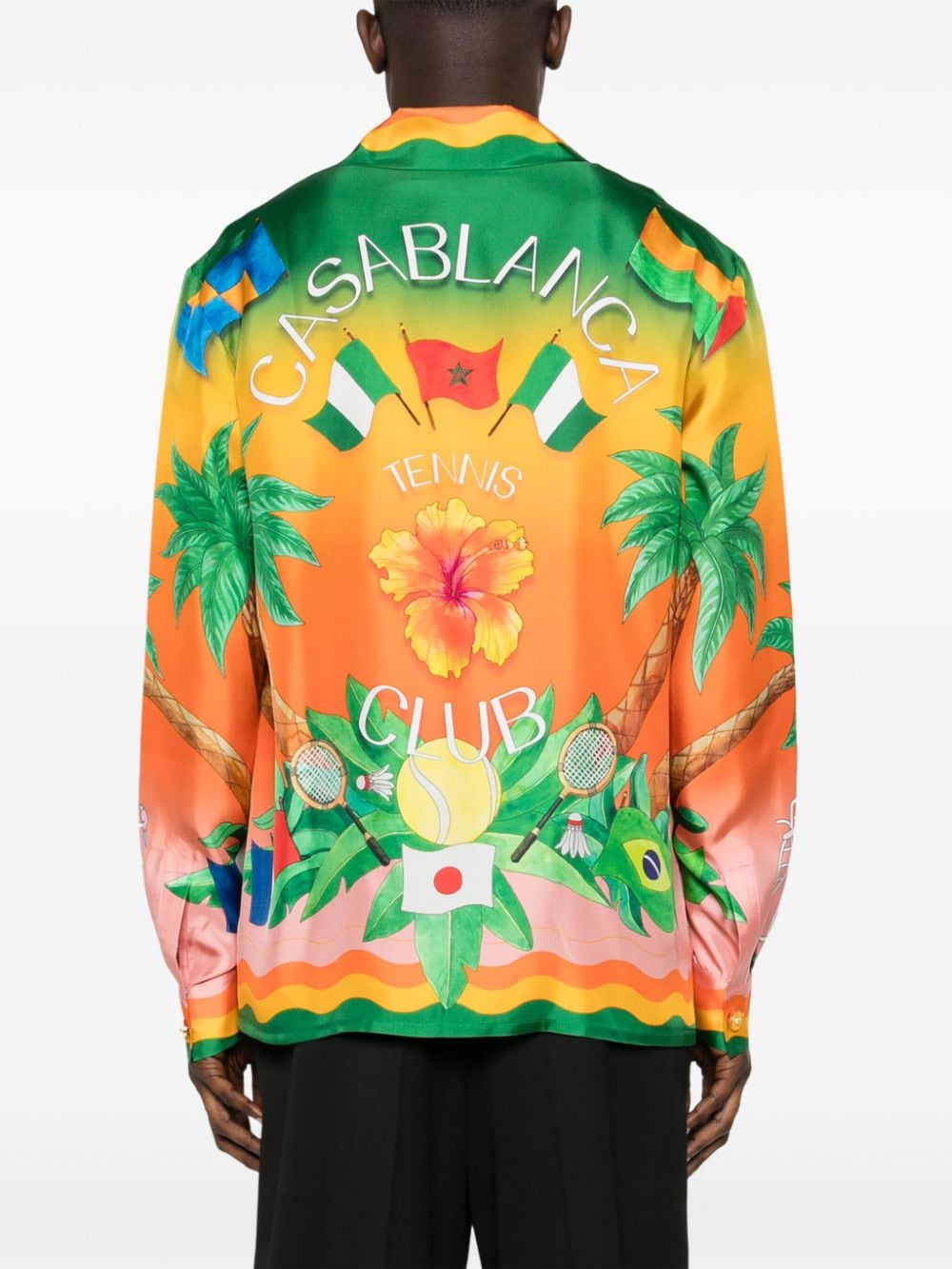 Casablanca Tennis Club En Fleur shirt