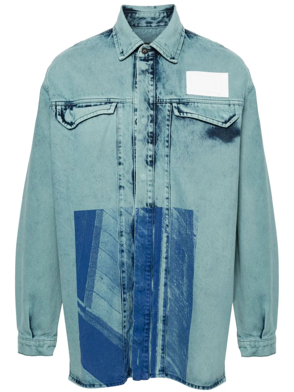 A-COLD-WALL*  abstract-print denim shirt