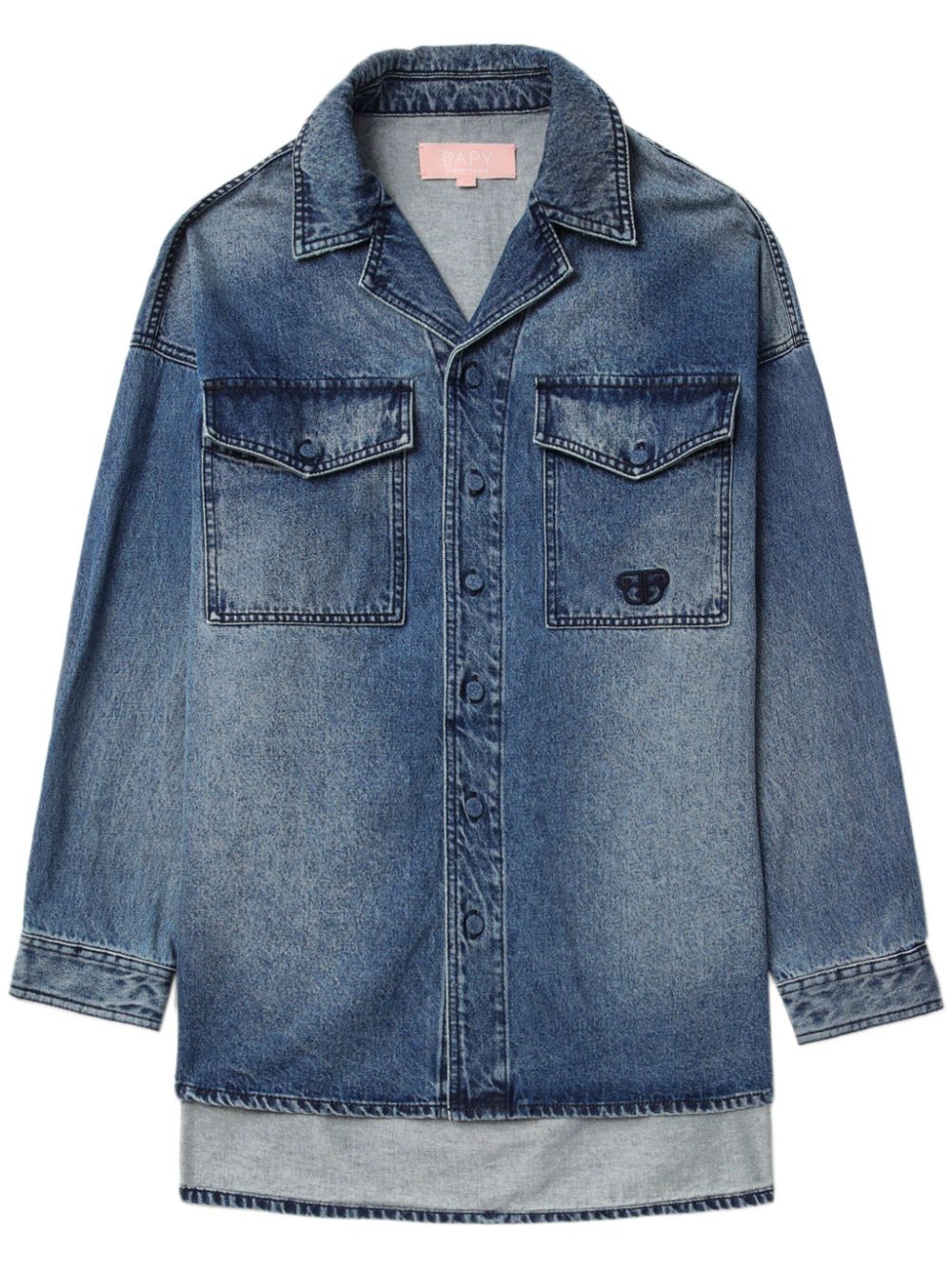 BAPY BY *A BATHING APE®  Ape-embroidered denim shirt