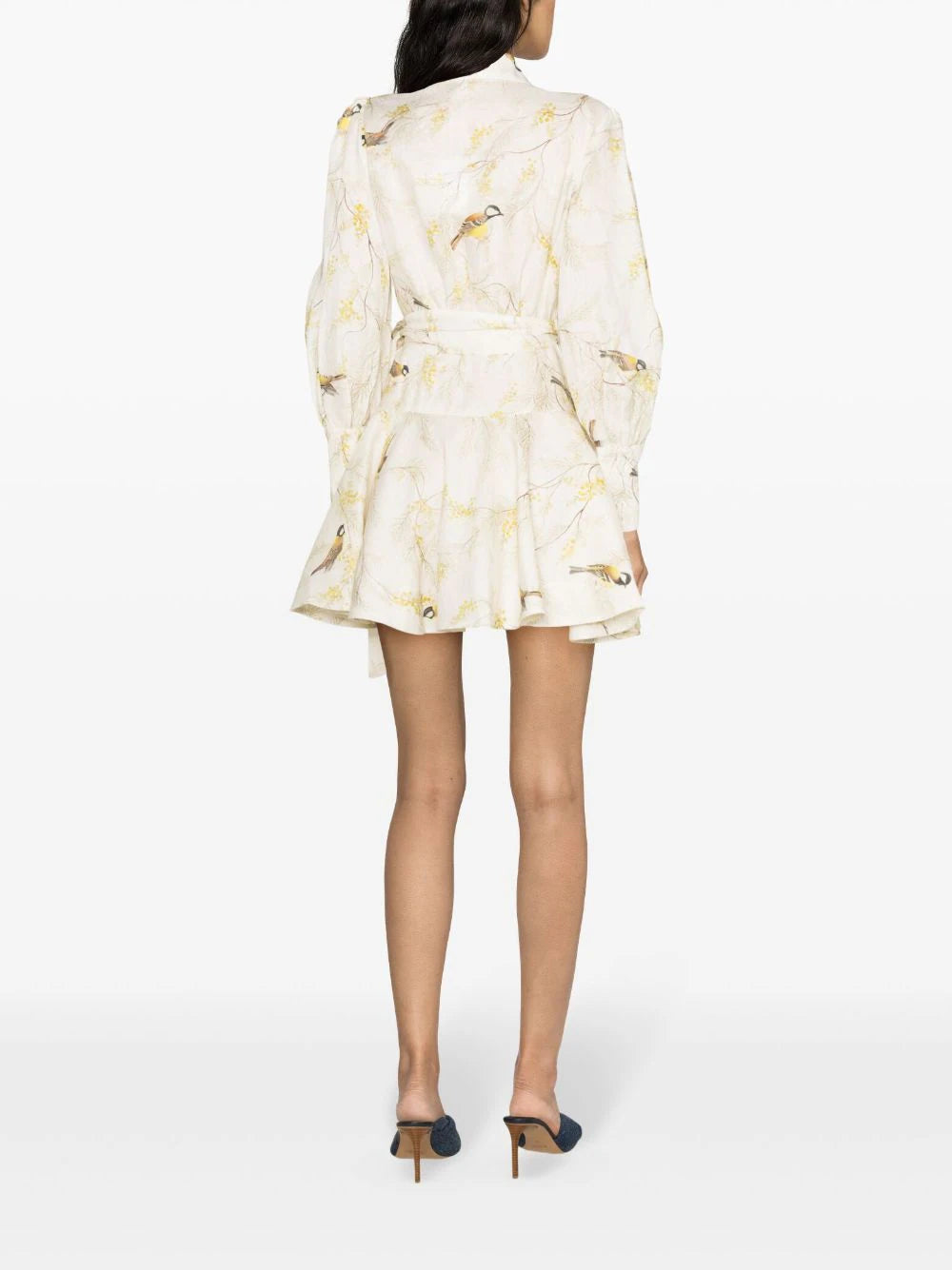 ZIMMERMANN  Acacia Birds-print wrap minidress