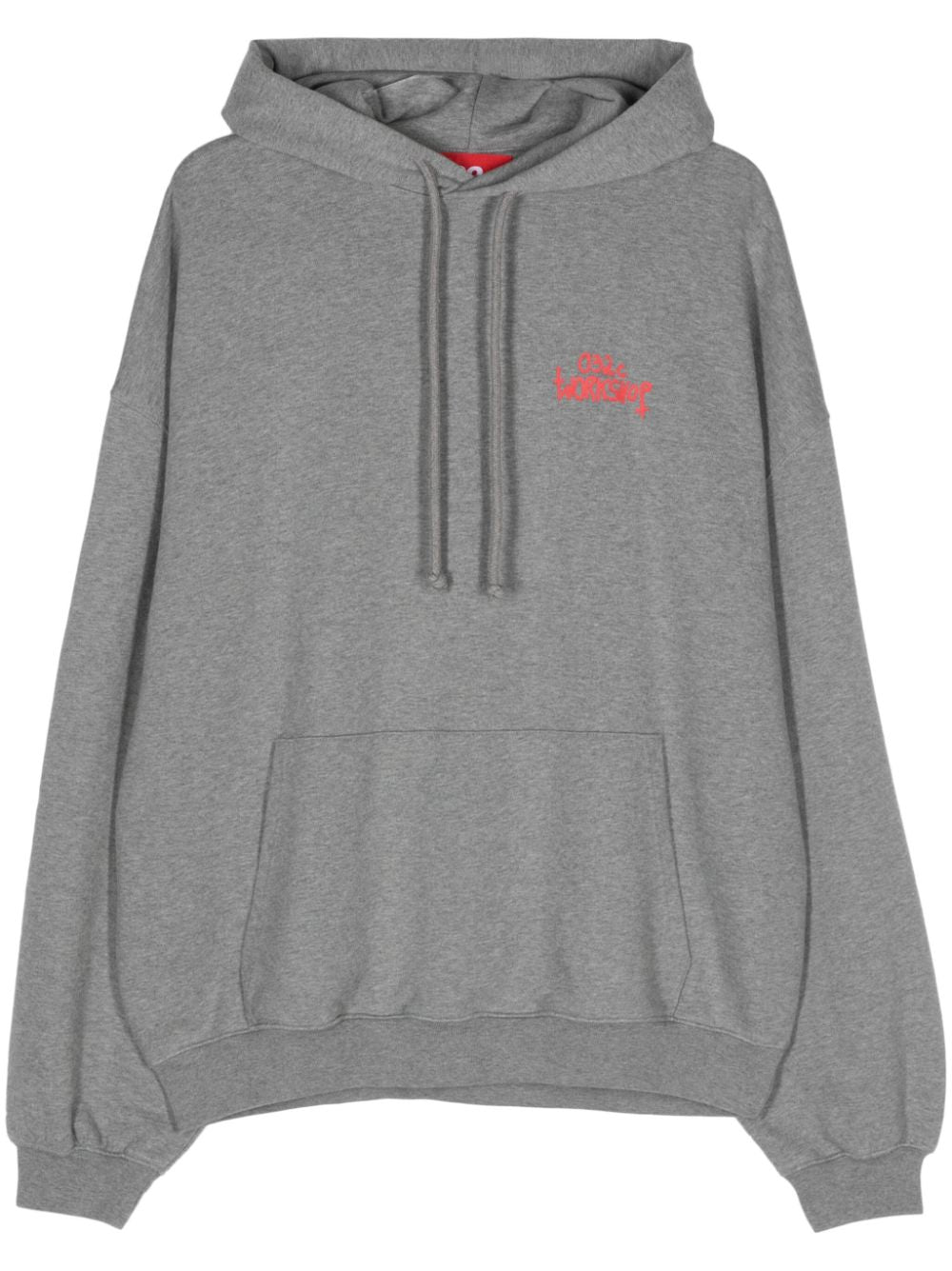 032c  logo-print cotton hoodie