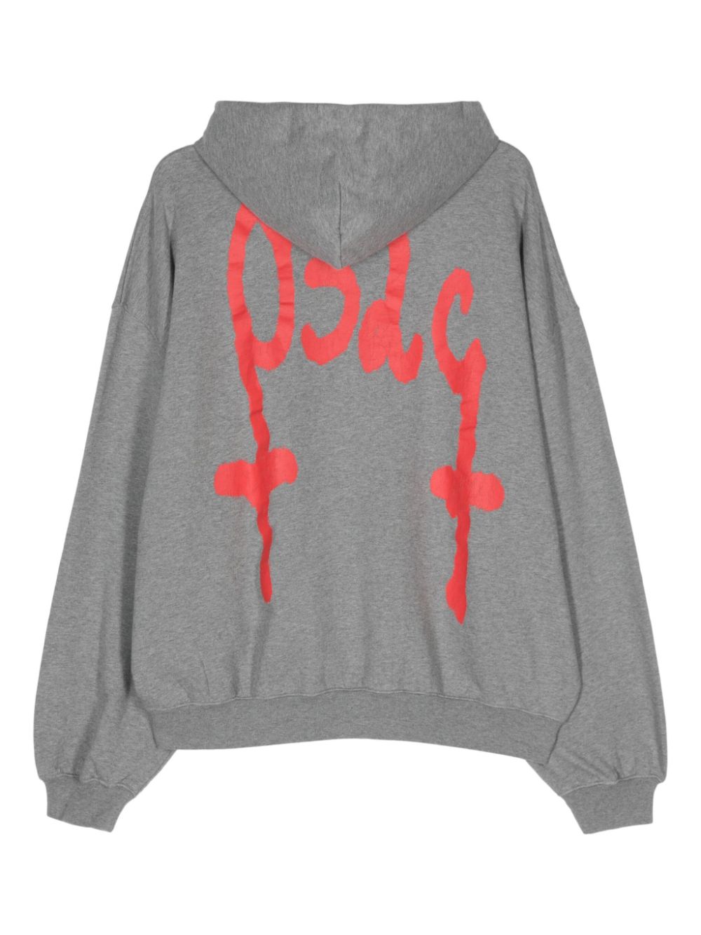 032c  logo-print cotton hoodie