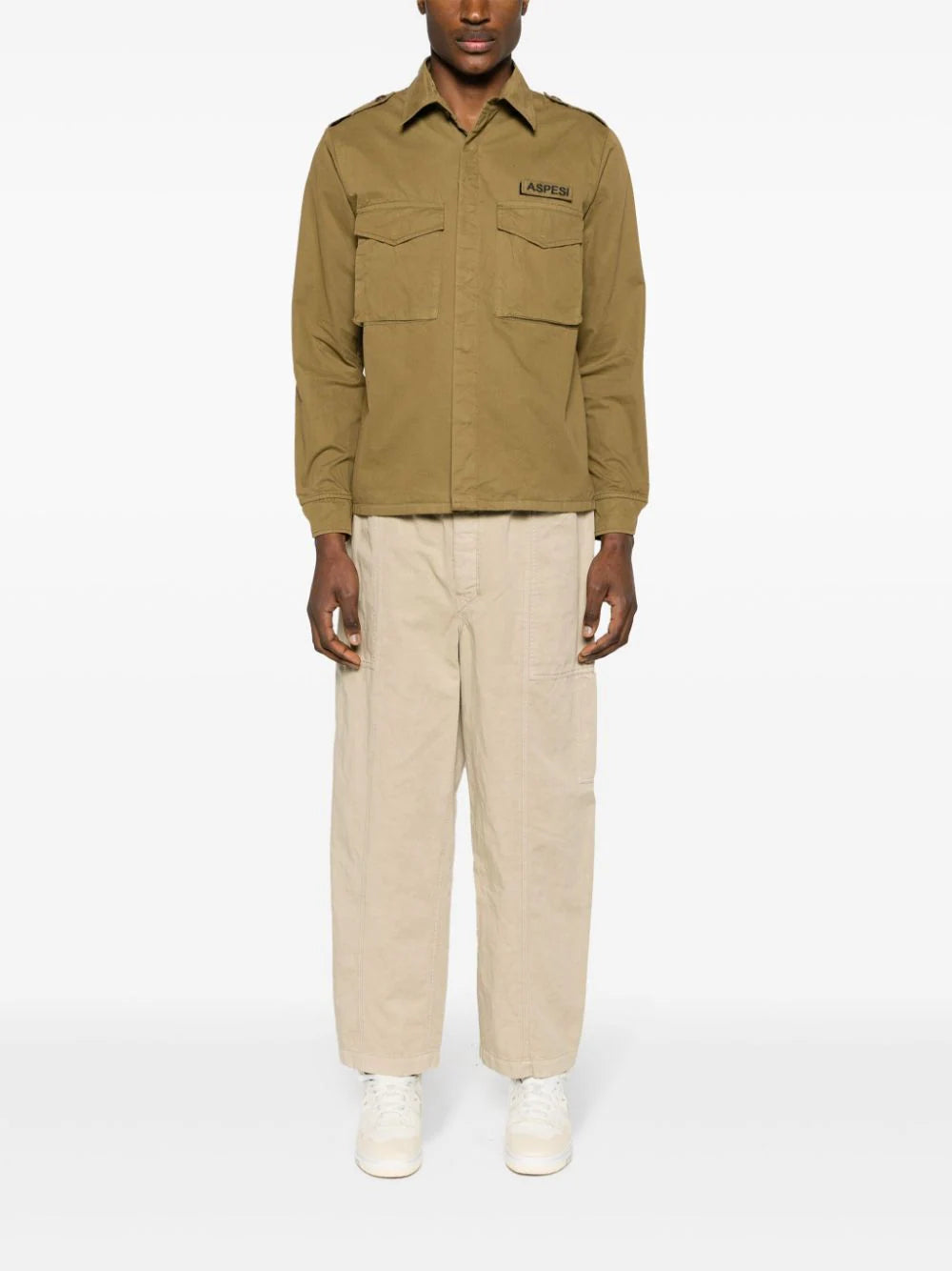 ASPESI  epaulettes-detailed cotton shirt