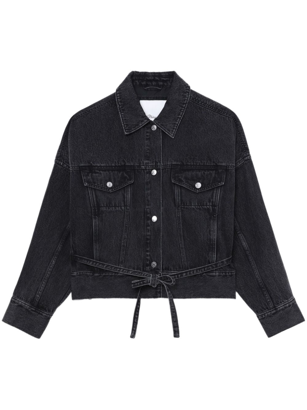 3.1 Phillip Lim  button-up belted denim jacket