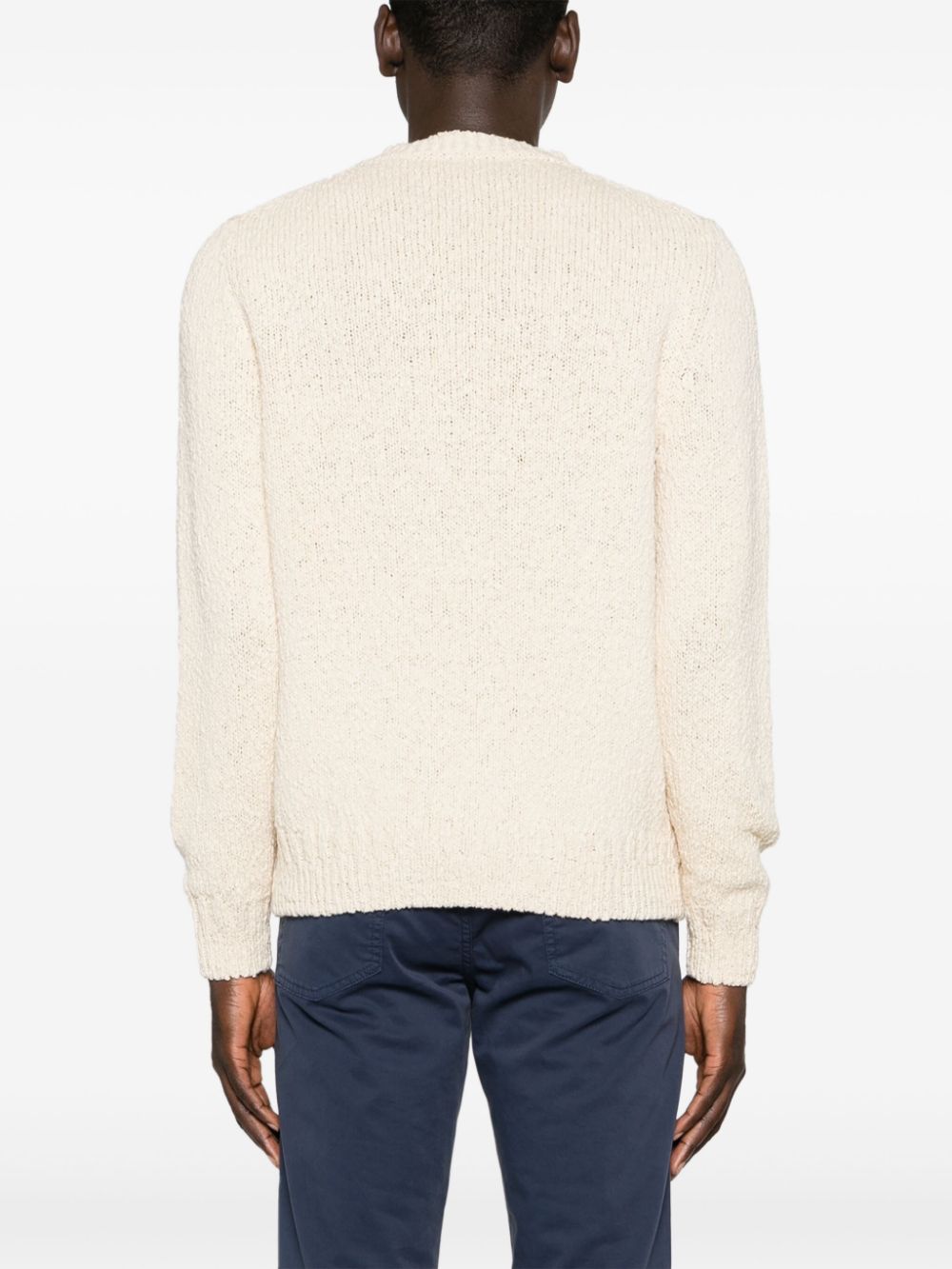 Canali  crew-neck cotton jumper