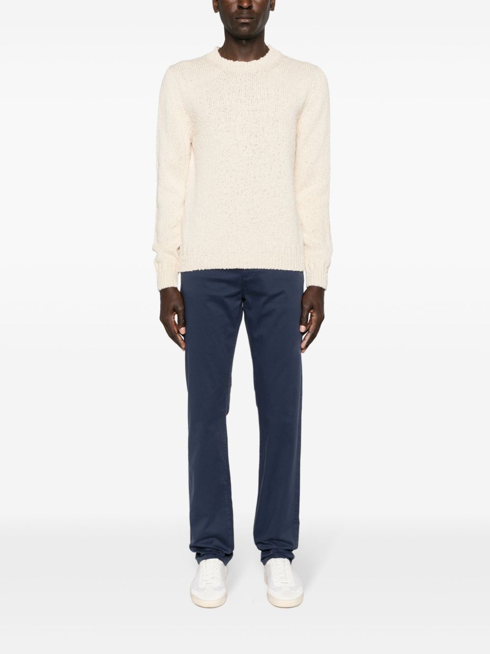 Canali  crew-neck cotton jumper
