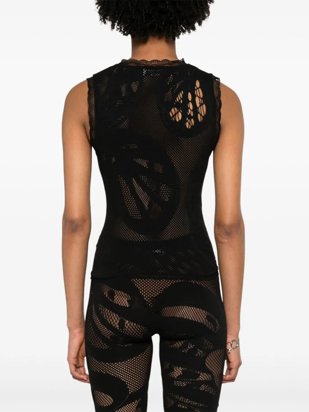 Blumarine  lace-trim tank top