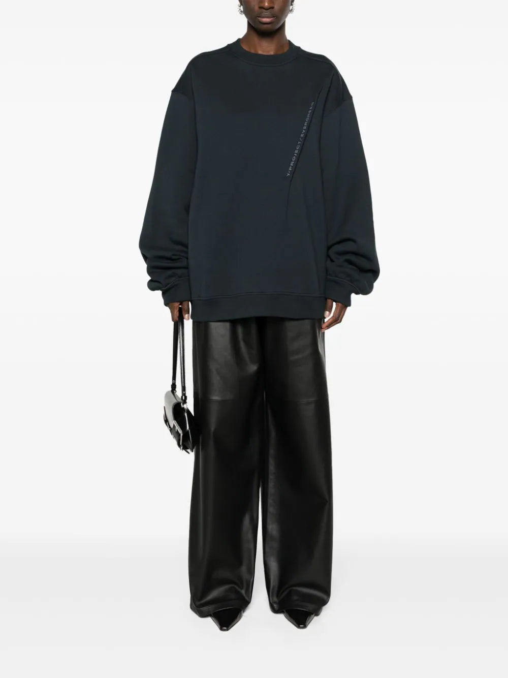 Y/Project  Pinched Logo cotton sweatshirt