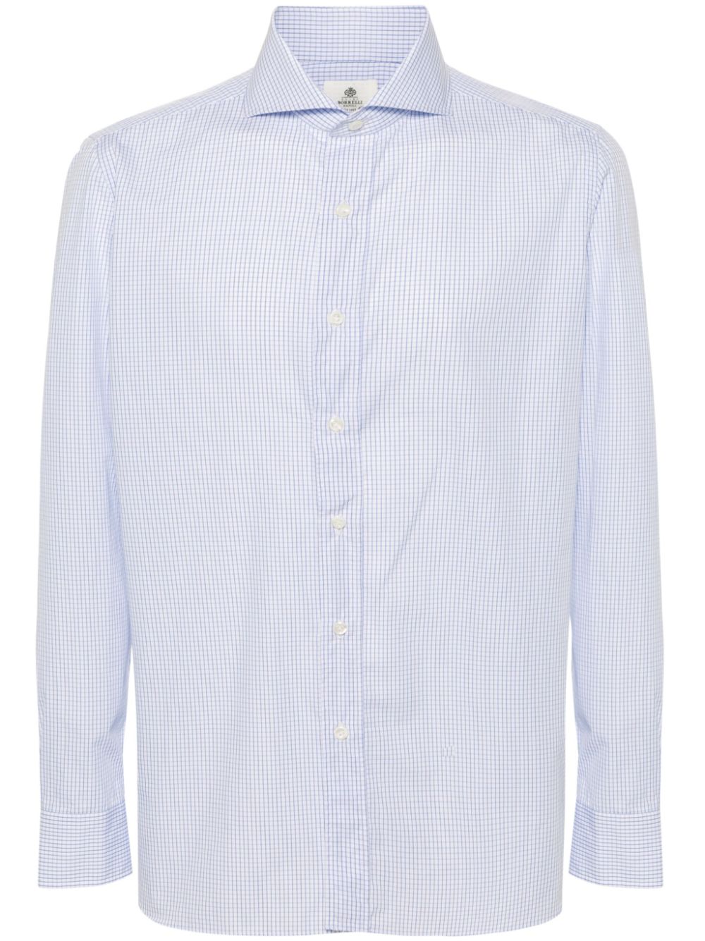 Borrelli  check-pattern cotton shirt