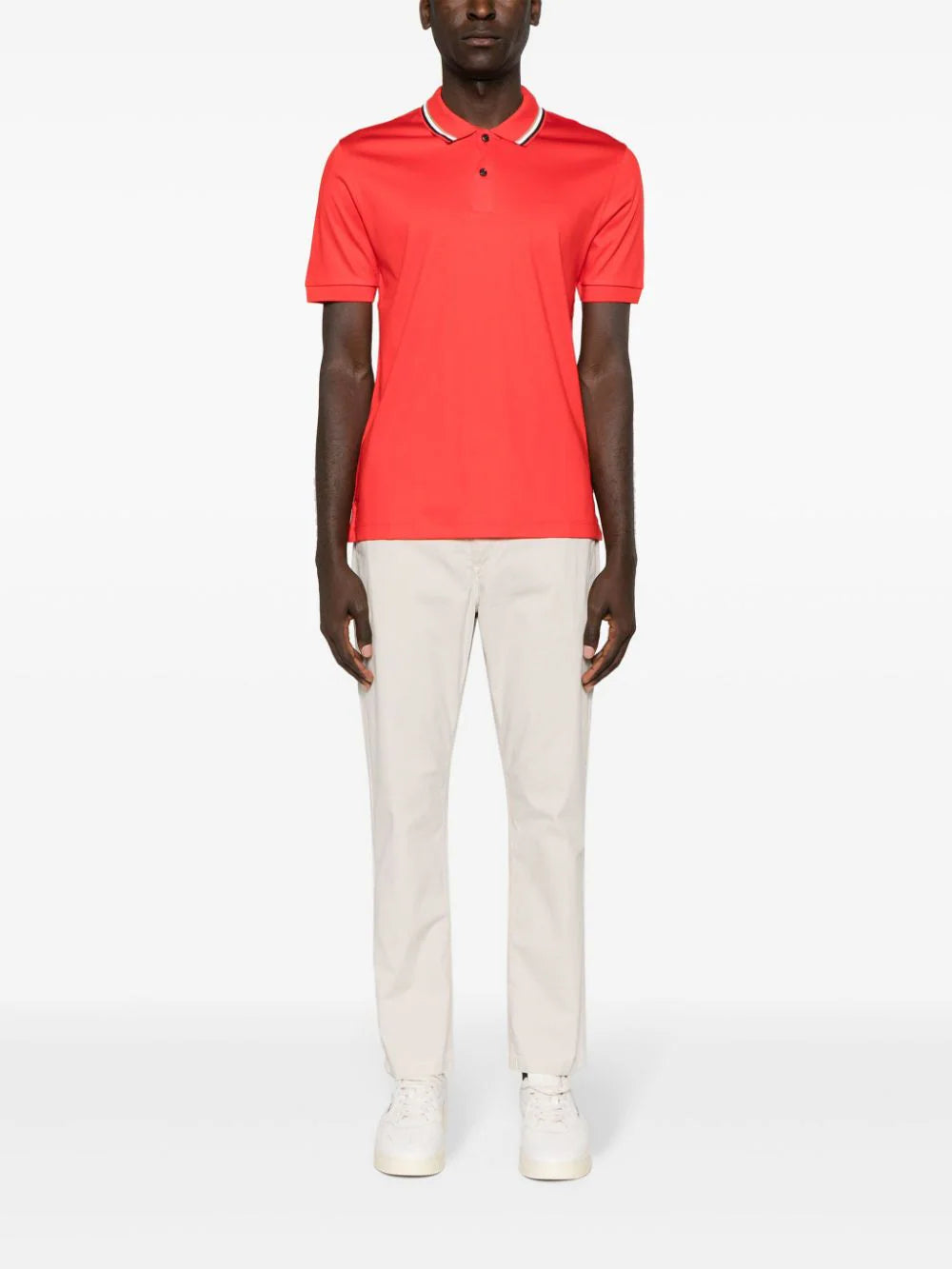 BOSS  logo-appliqué cotton polo shirt