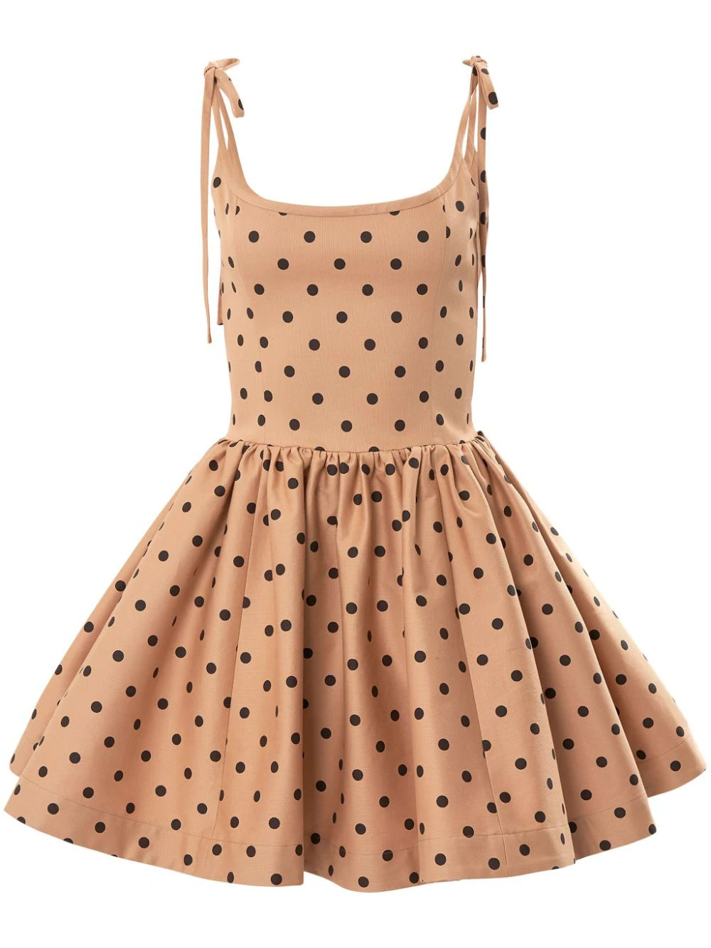 Carolina Herrera polka-dot bow-strap minidress