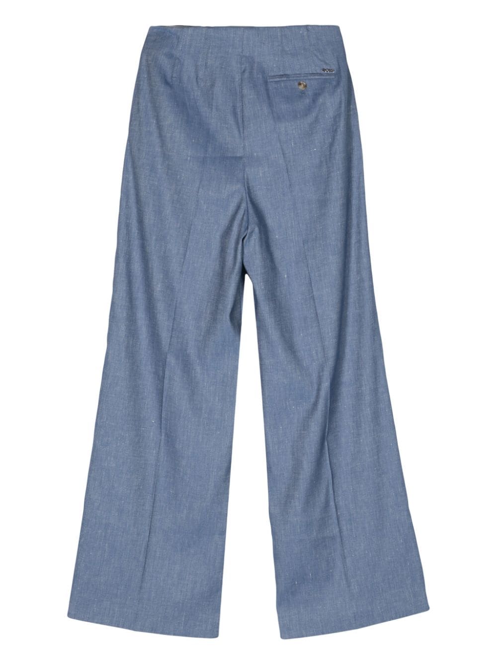BOSS  high-waist wide-leg trousers