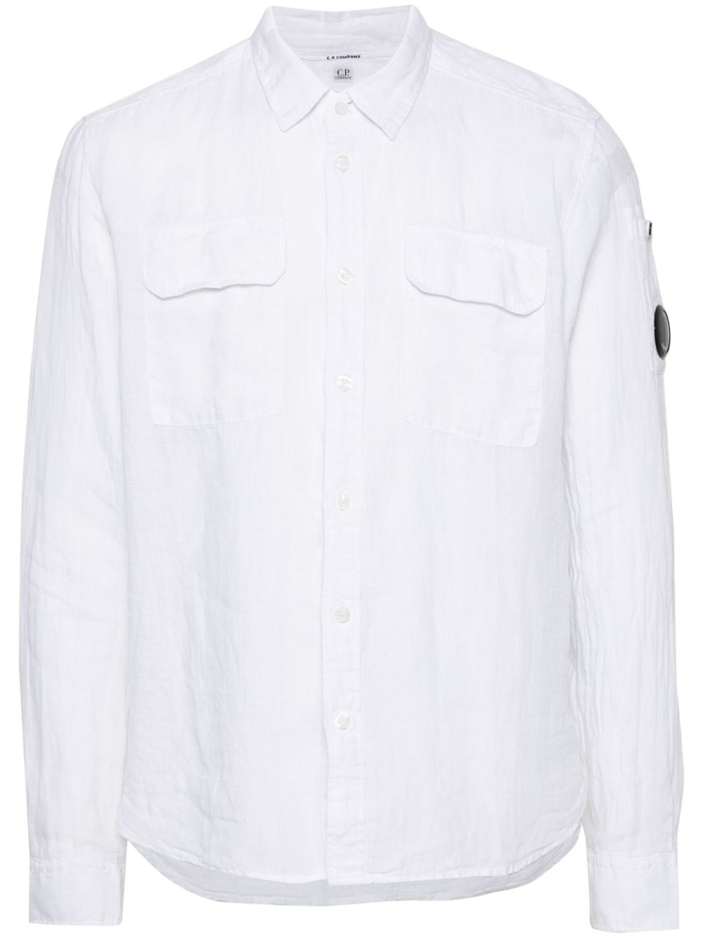 C.P. Company  Lens-detail linen shorts