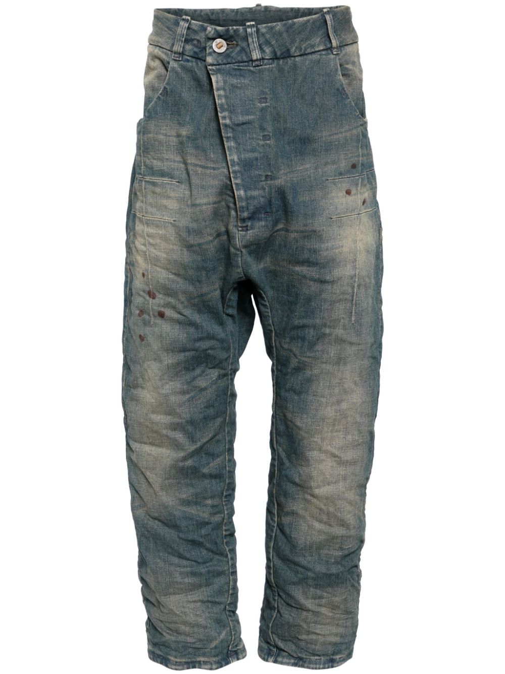 Boris Bidjan Saberi  asymmetric drop-crotch jeans