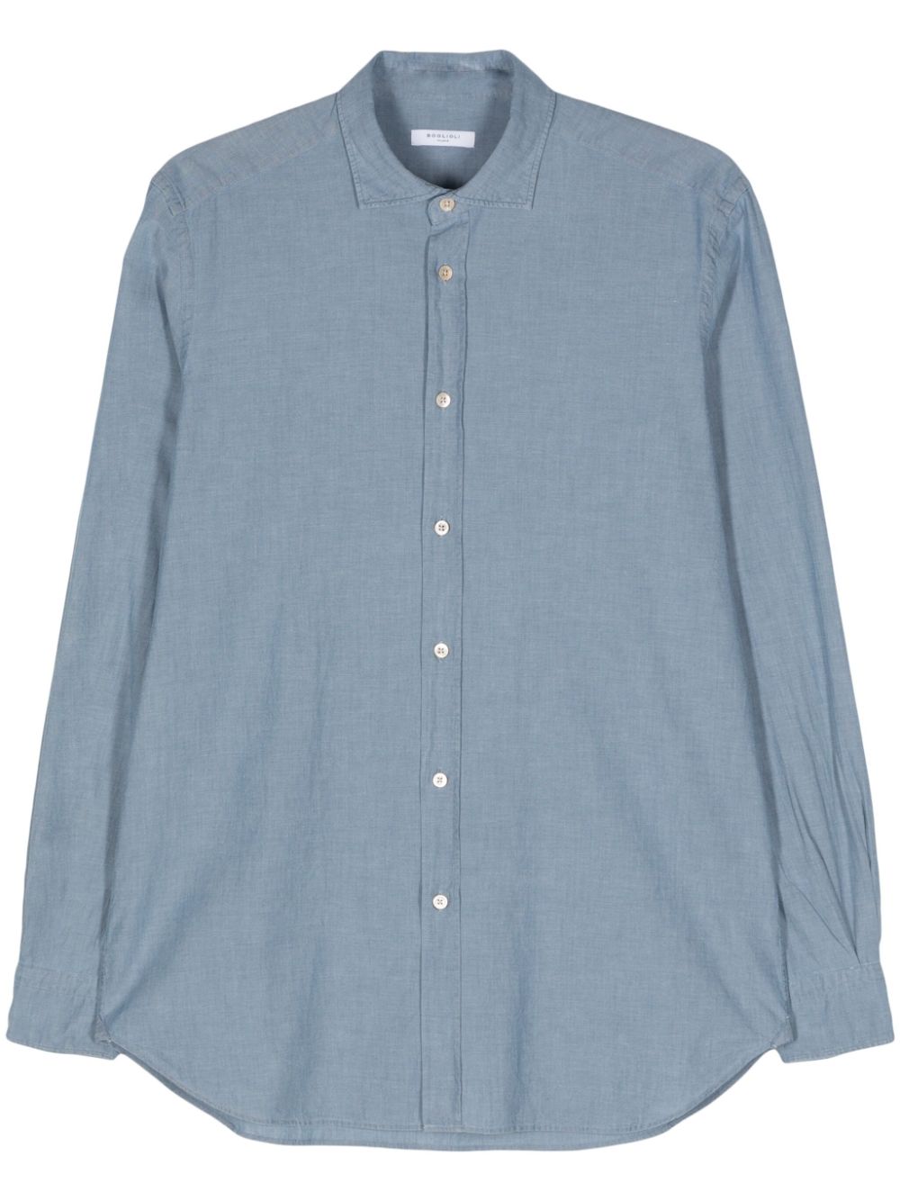 Boglioli  slub-texture cotton shirt