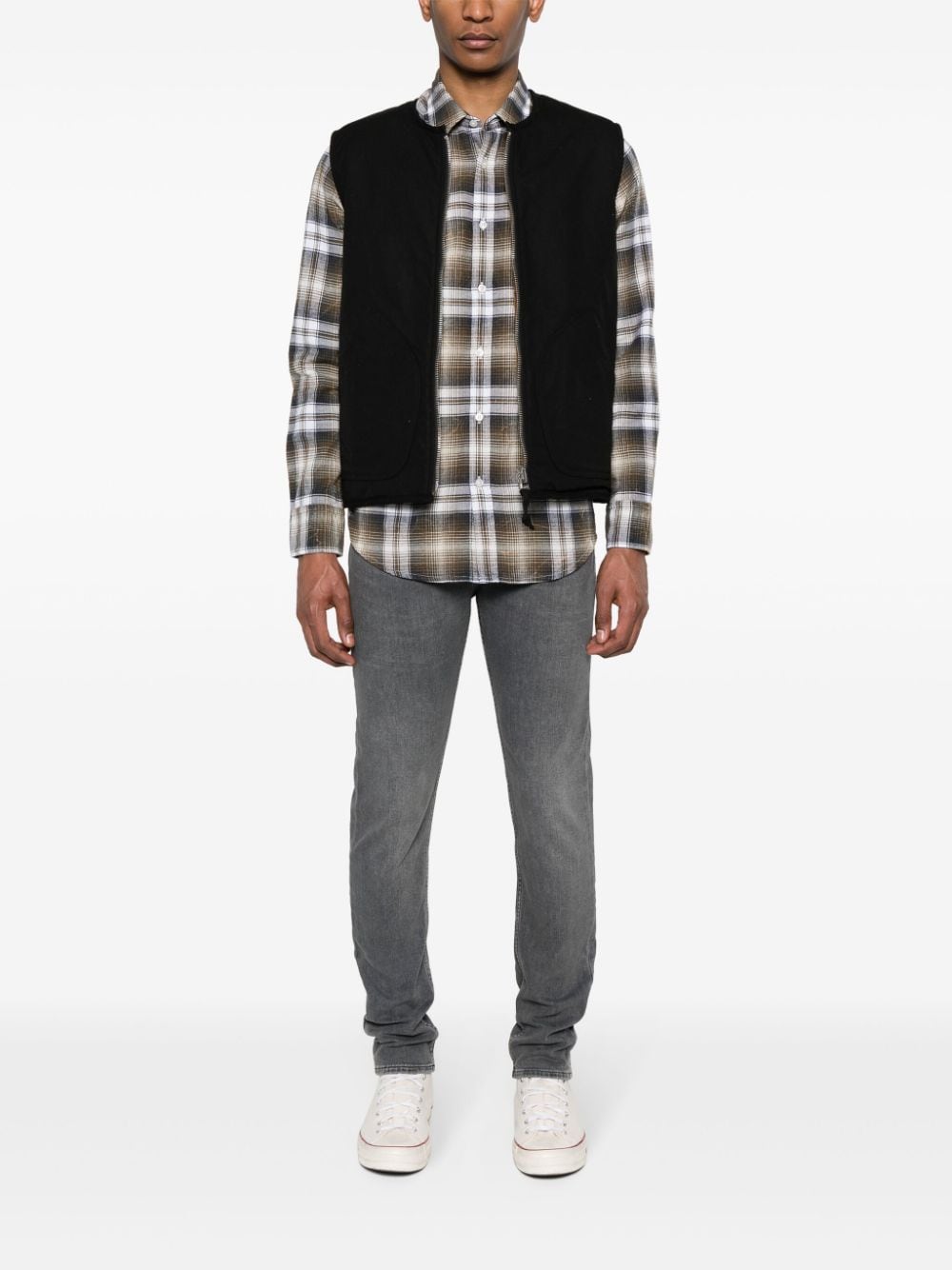 BOSS plaid flannel cotton shirt