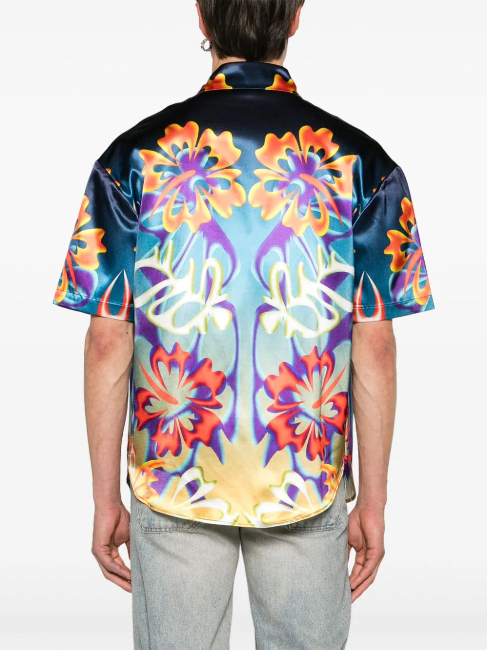 BLUEMARBLE floral-print satin shirt