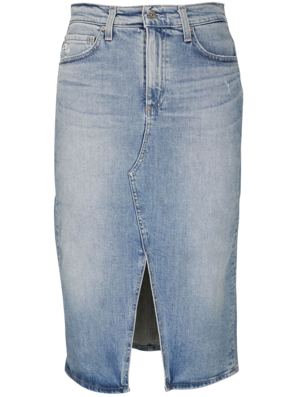 AG Jeans  logo-patch cotton skirt