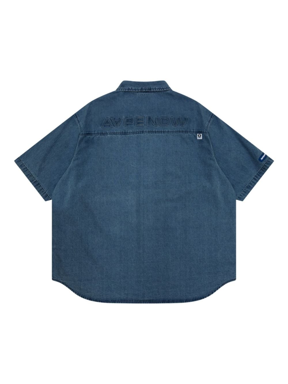 AAPE BY *A BATHING APE®  logo-applique denim shirt