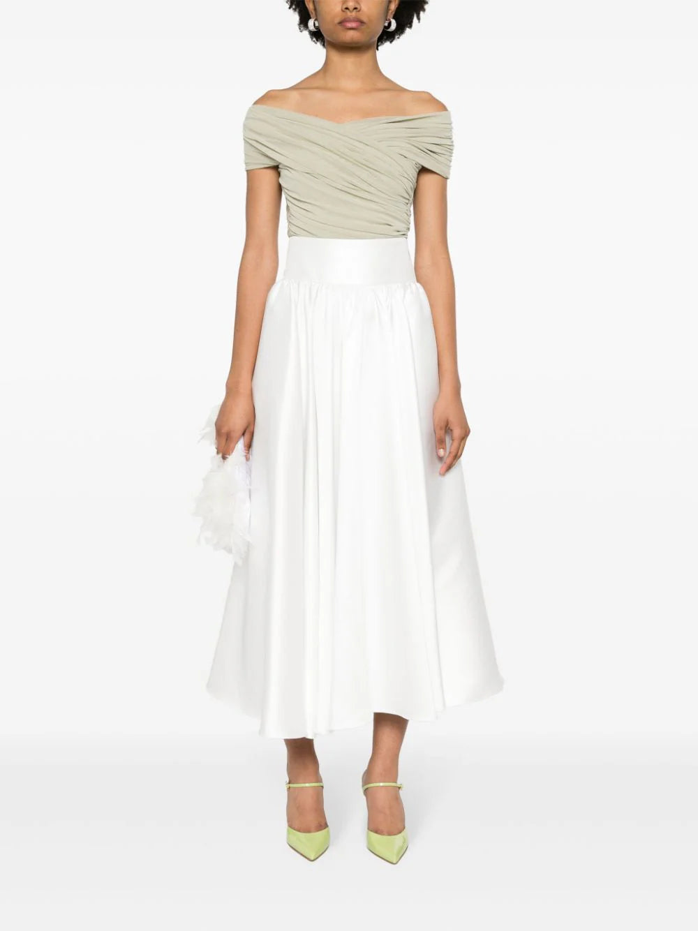 Blanca Vita  pleated maxi skirt