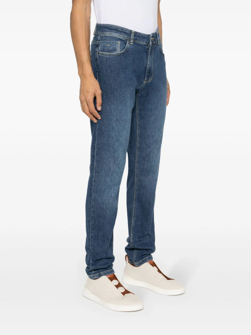 Boggi Milano mid-rise straight-leg jeans