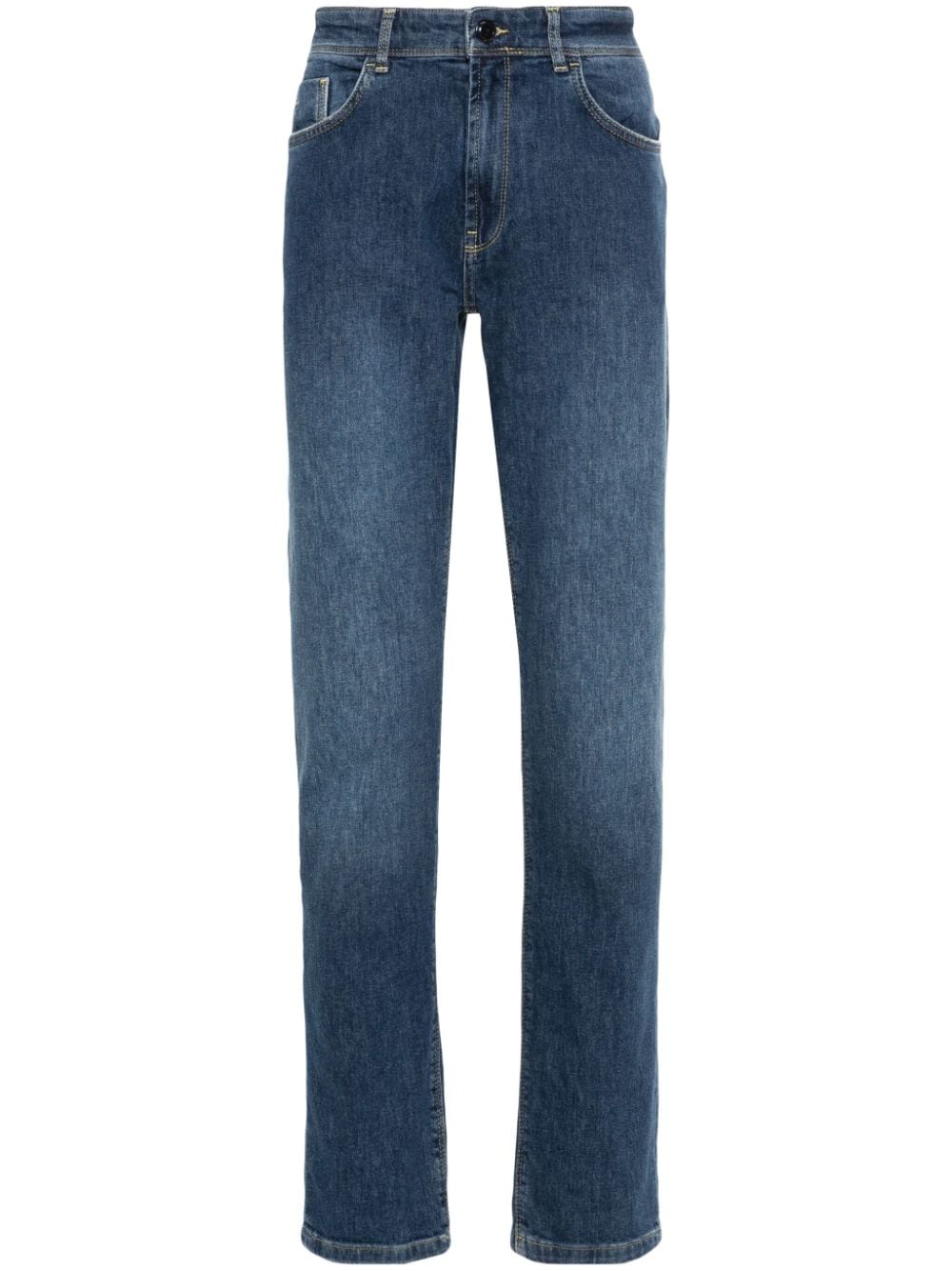 Boggi Milano  mid-rise straight-leg jeans