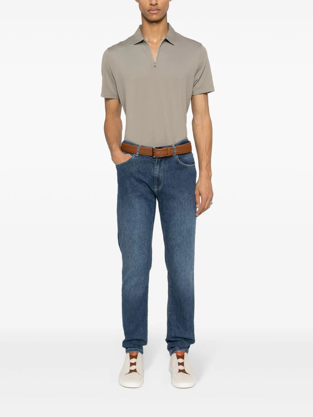 Boggi Milano mid-rise straight-leg jeans
