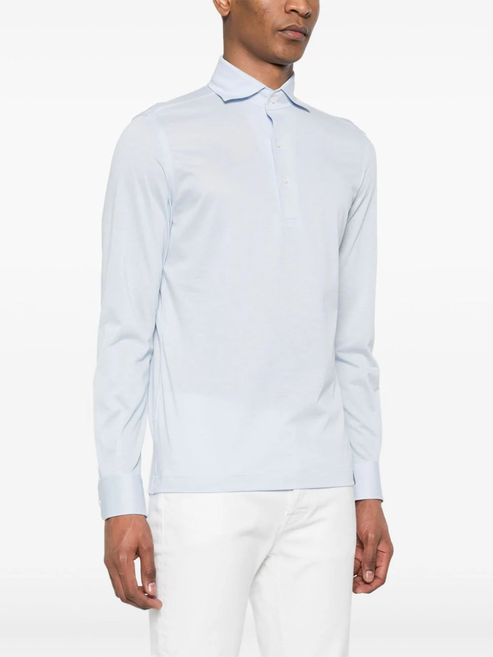Boggi Milano long-sleeved polo shirt