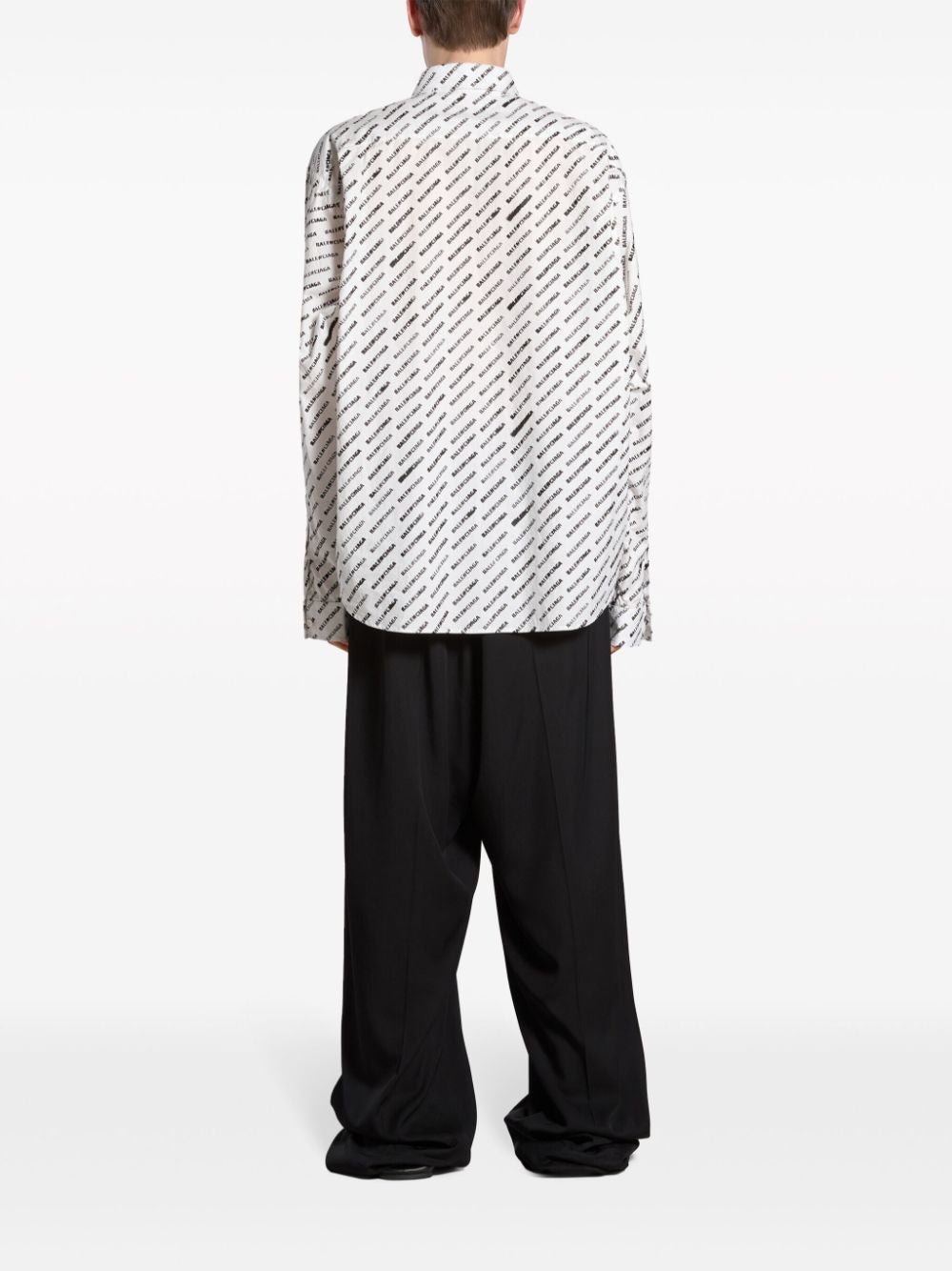 Balenciaga Stencil logo-print shirt