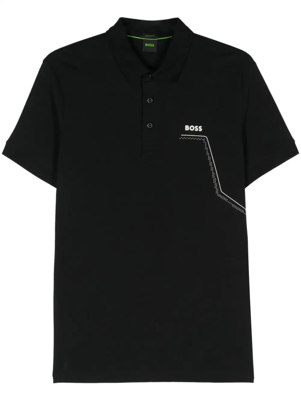 BOSS  rubberised-logo polo shirt