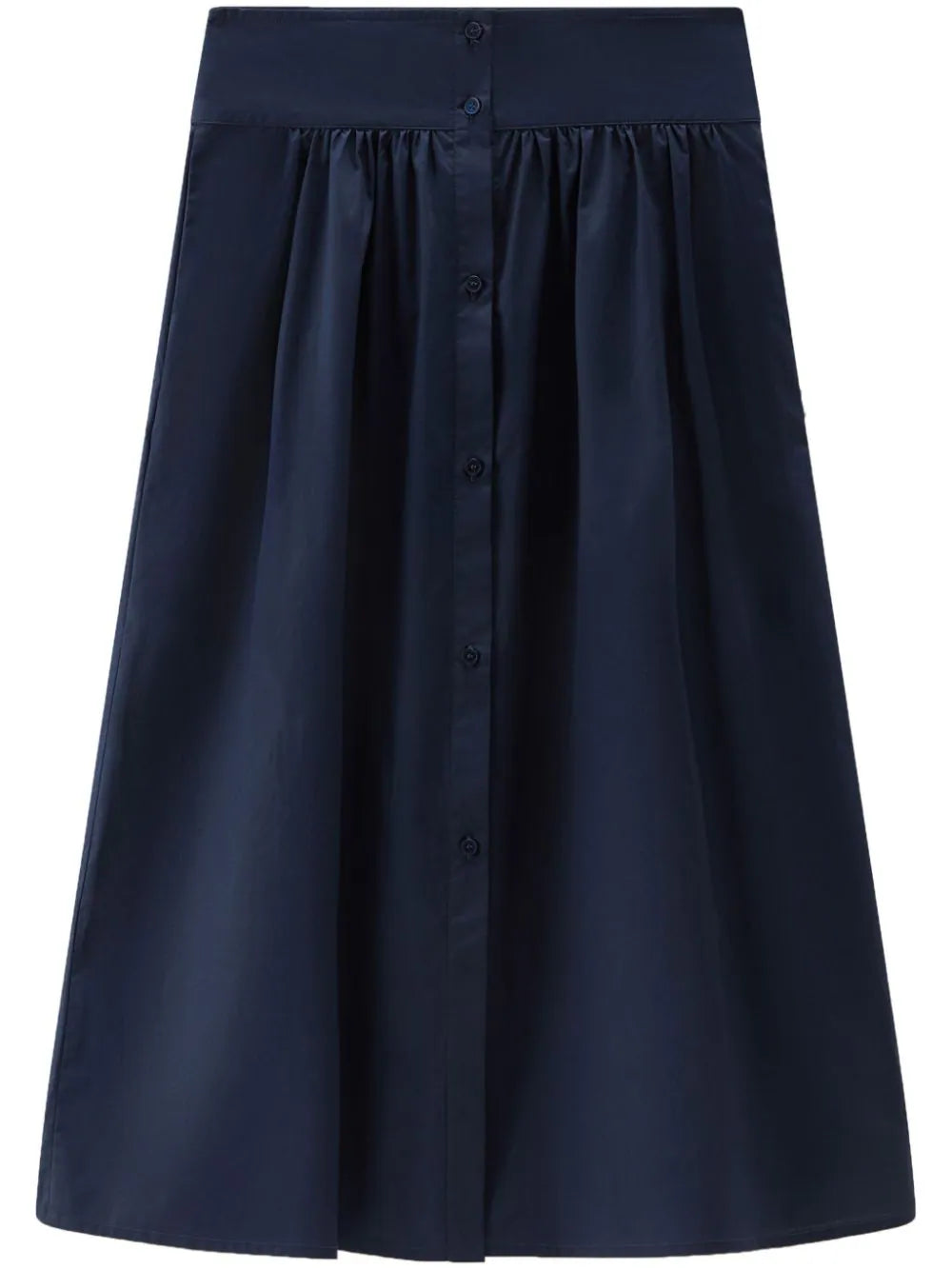 Woolrich  A-line poplin midi skirt