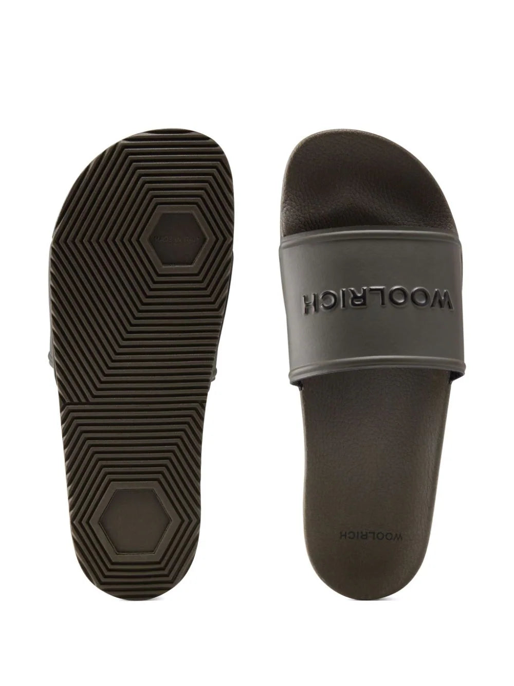 Woolrich  logo-embossed slides