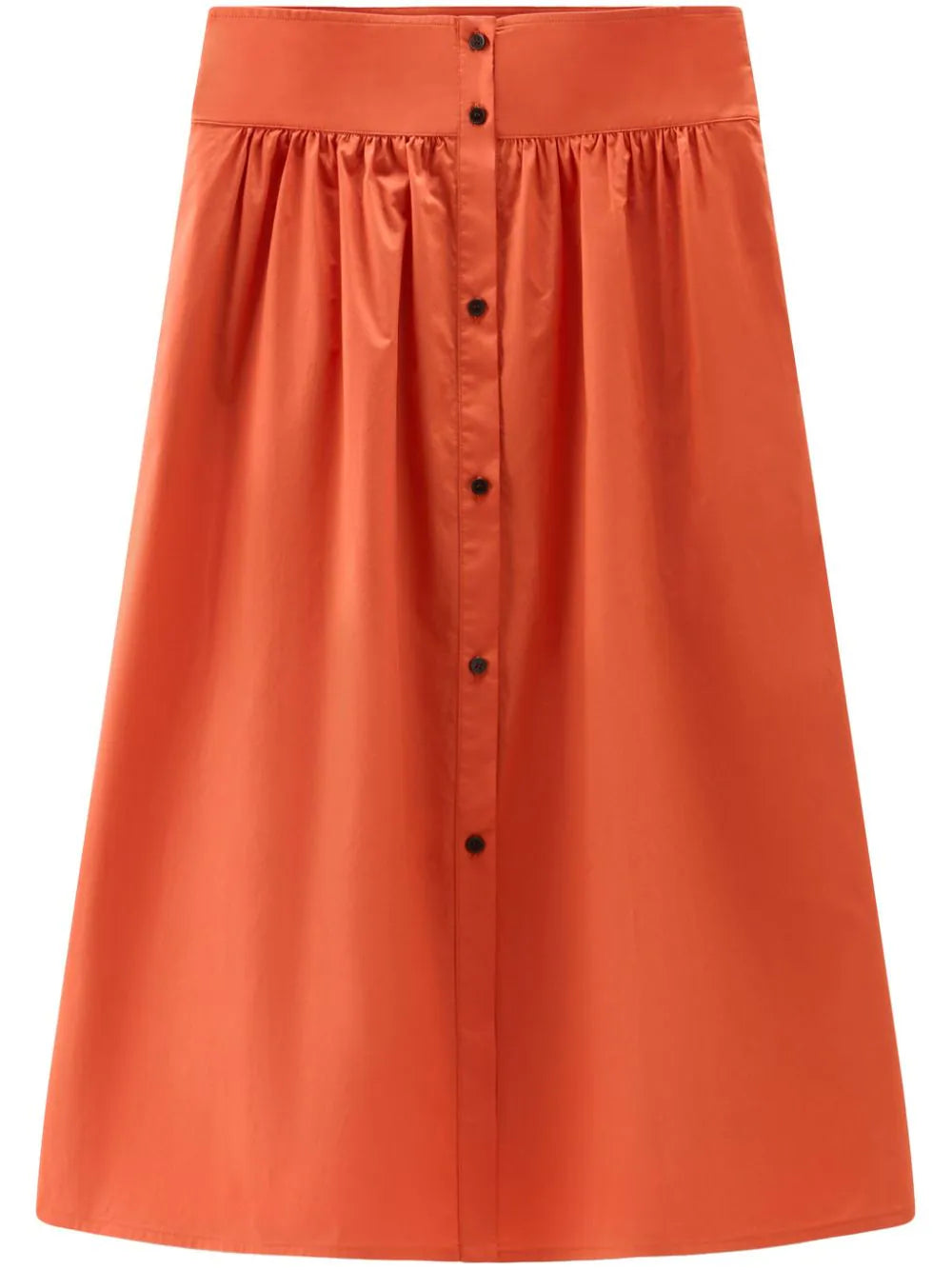 Woolrich  A-line poplin midi skirt