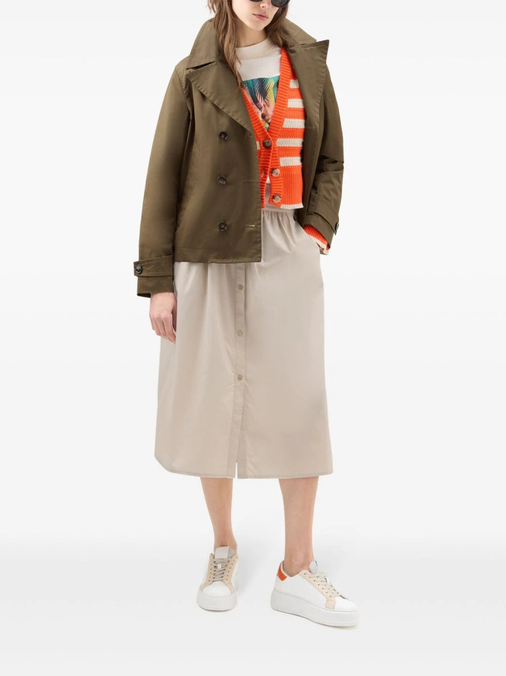 Woolrich  A-line cotton skirt