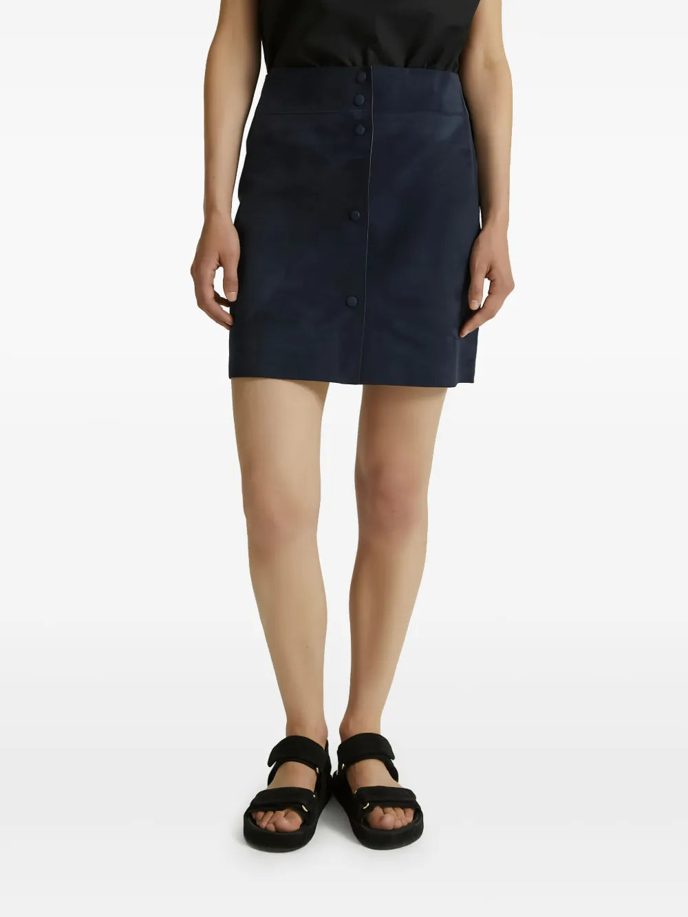 Yves Salomon  suede skirt