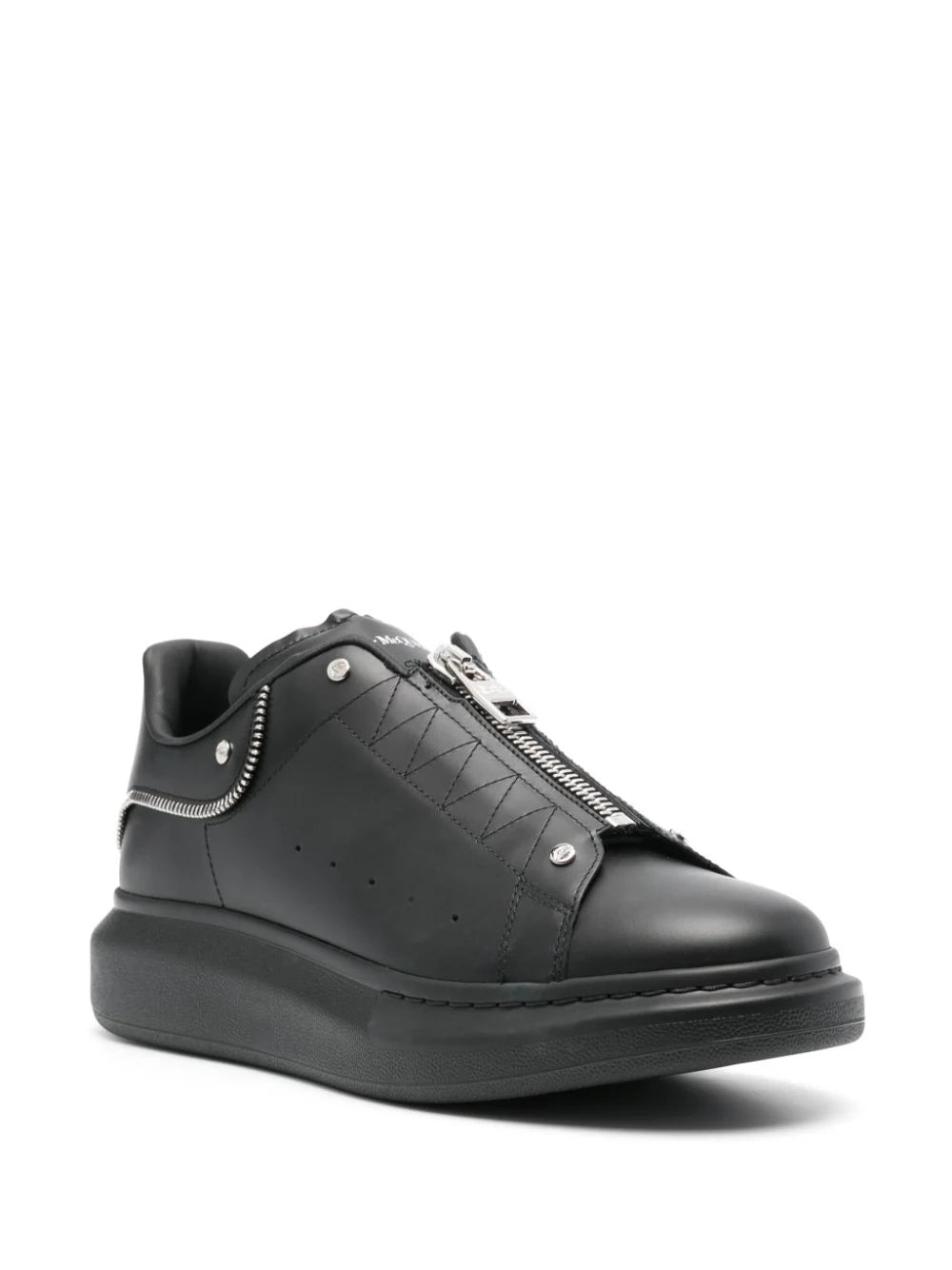 Alexander McQueen  logo-print leather sneakers
