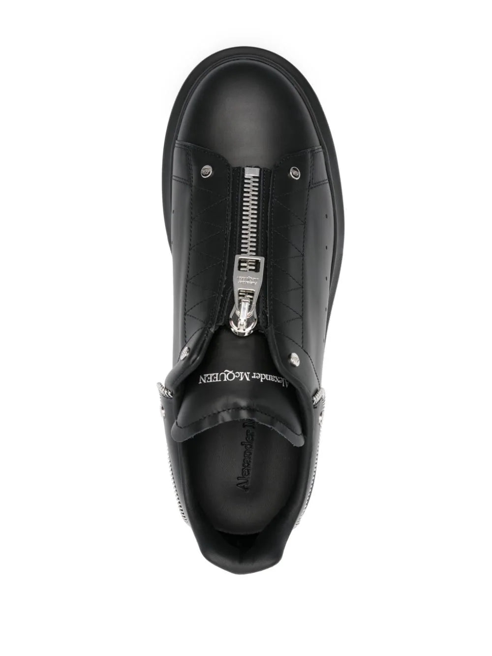 Alexander McQueen  logo-print leather sneakers