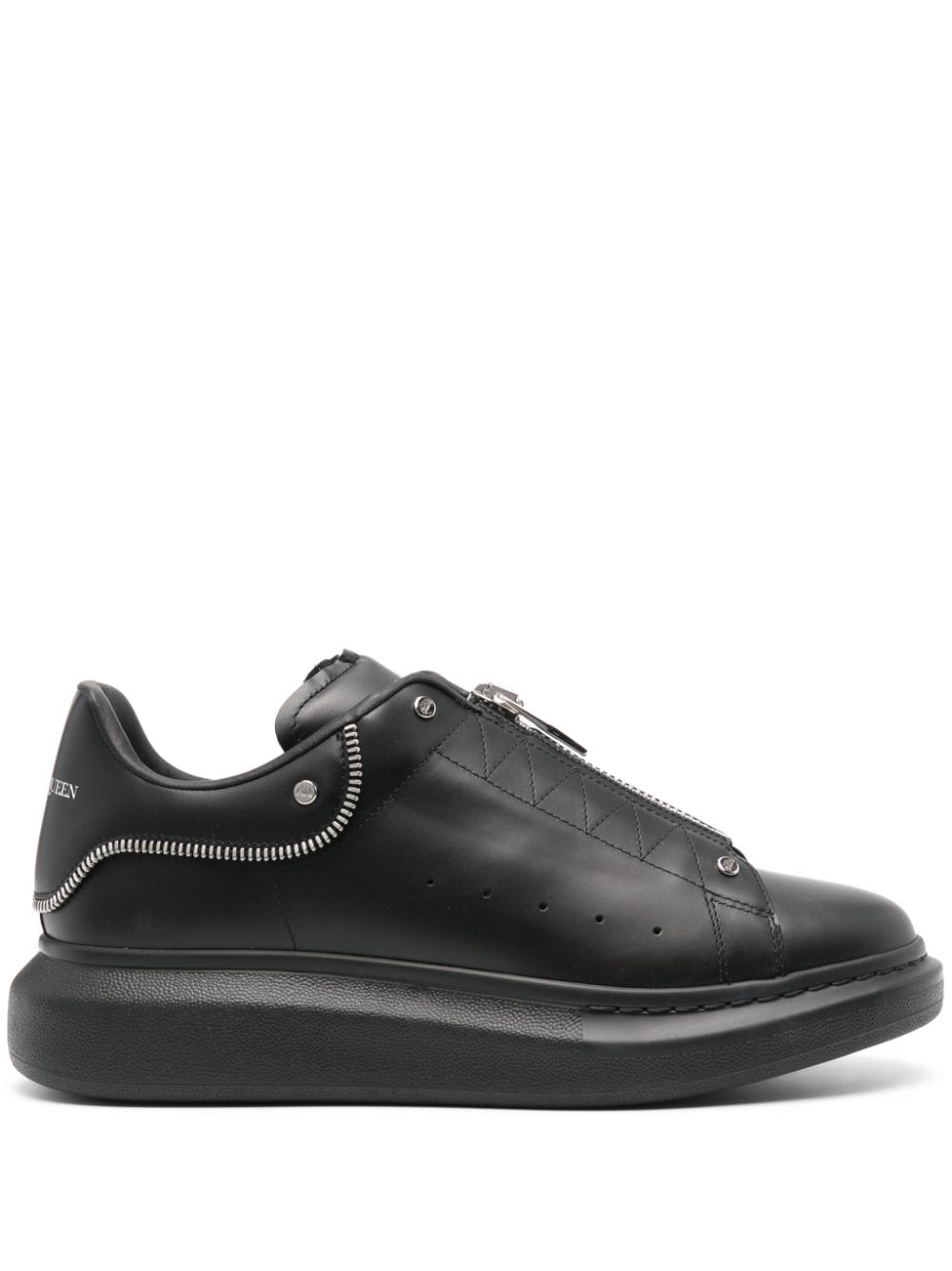 Alexander McQueen logo-print leather sneakers